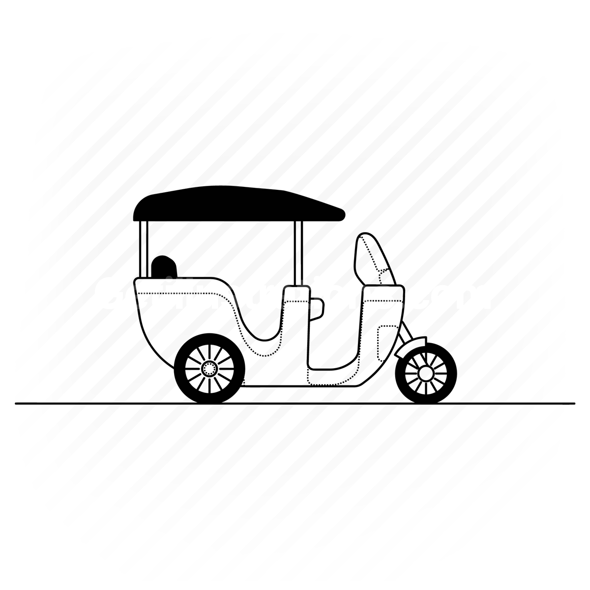 tuk-tuk, tuktuk, scooter, transport, vehicle, motorcycle, travel